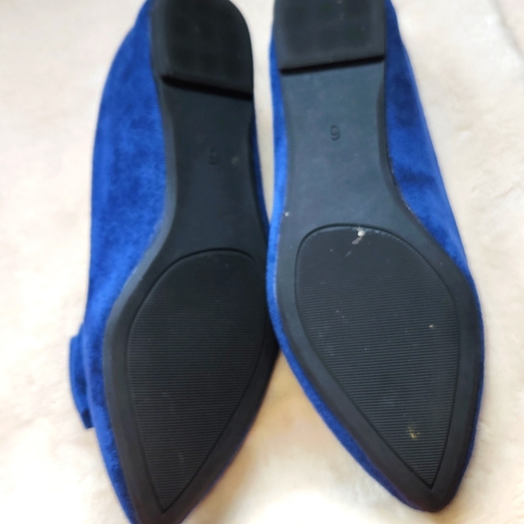 Musshoe Elegant Blue Flats with Decorative Bows - Picture 4 of 4